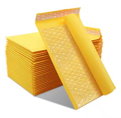 Customizable Puncture-Resistant Kraft Bubble Mailing Bag Cushioning Bubble-Lined