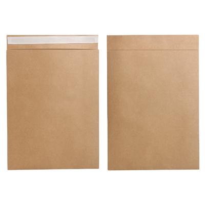Large Kraft Paper Bag Peel And Seal Kraft Mailer Bags Expandable With Side Gusset