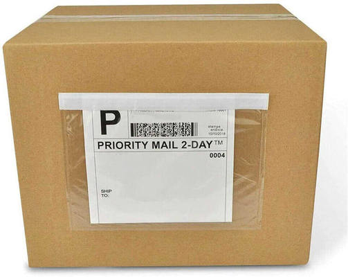 Dustproof Mailing Label Pouch Tear Resistant Packing Slip Envelope Transparent