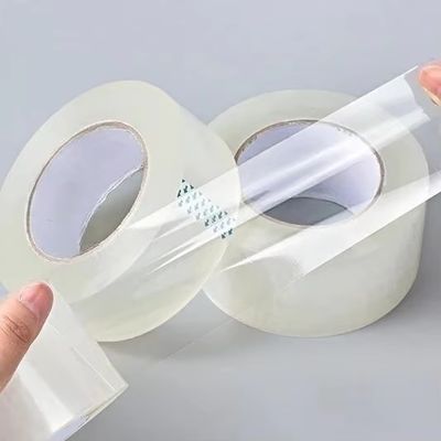 アクリル BOPP テープ オーダーメイド 低騒音 包装テープ ローゴ付き 透明