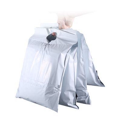 Double Glue Poly Mailer Bag White Biodegradable Shipping Bags Tear Resistant