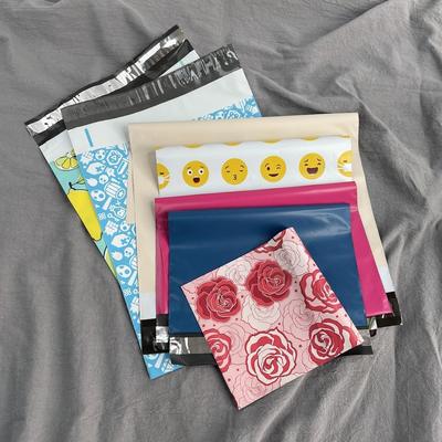 軽量ポリマイルバッグ 生物分解可能 カスタムプリントポリマイル ハンドル付き硬い