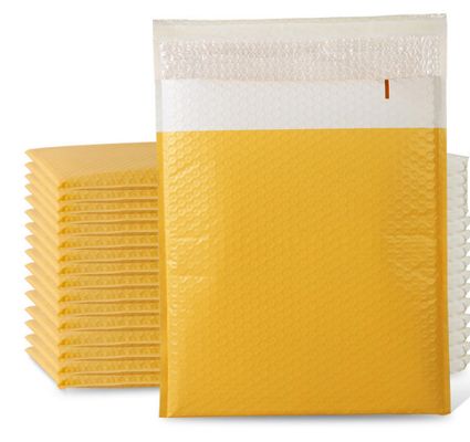 Biodegradable Self Seal Bubble Bags Waterproof Custom Poly Bubble Mailer Orange