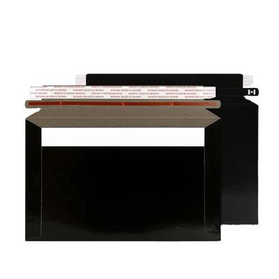 Black Small Cardboard Envelopes Customized Cardboard Shipping Envelopes Durable For Express