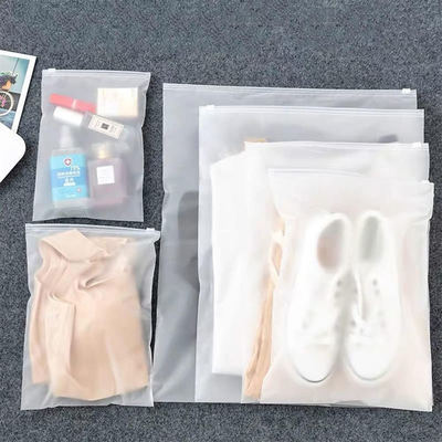 Protective CPE Zipper Bag Waterproof Frosted Zipper Bags Eco Friendly
