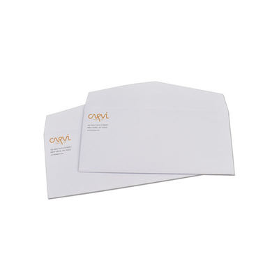80gsm White Business Envelopes Customized White Paper Envelopes Durable With Offset Papers