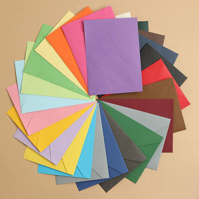 Solid Color Kraft Paper Envelope 80gsm / 100gsm /120gsm Custom Logo Envelopes