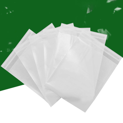 Greaseproof Glassine Garment Bags Self Seal Paper Glassine Bags Biodegradable
