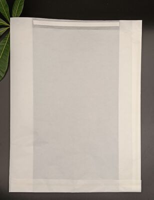 Sharp-Bottom White Glassine Paper Bags Eco-Friendly Greaseproof  Packaging For Dry Foods And Crafts