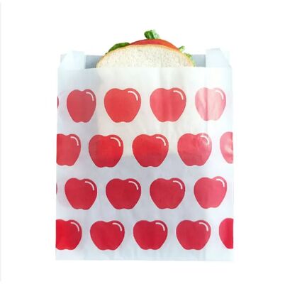 High Quality Glassine Paper Bags Food Safe Biodegradable Grease Resistant Translucent Packaging Bags For Food Packaging