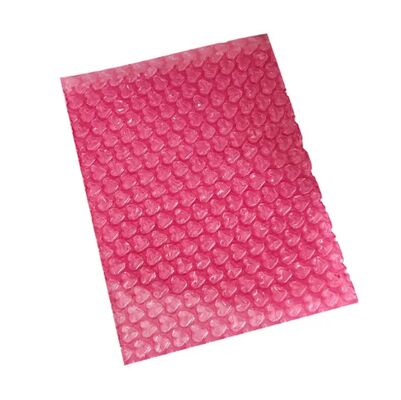 Heart-Shaped Pink Bubble Mailing Bag Waterproof Tear-Resistant Love Bubble Wrap Sheet for Gift Packaging